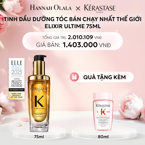  E1071: DEAL 3: TINH DẦU DƯỠNG TÓC BÁN CHẠY NHẤT THẾ GIỚI ELIXIR ULTIME 75ML 
