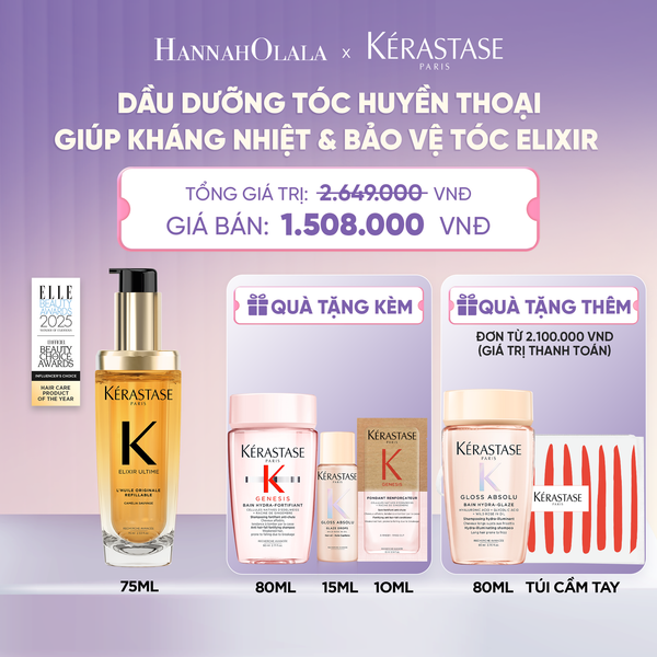  TINH DẦU DƯỠNG TÓC BÁN CHẠY NHẤT THẾ GIỚI ELIXIR ULTIME 75ML - H036 