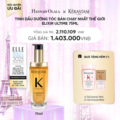  DEAL 3: TINH DẦU DƯỠNG TÓC BÁN CHẠY NHẤT THẾ GIỚI ELIXIR ULTIME 75ML 