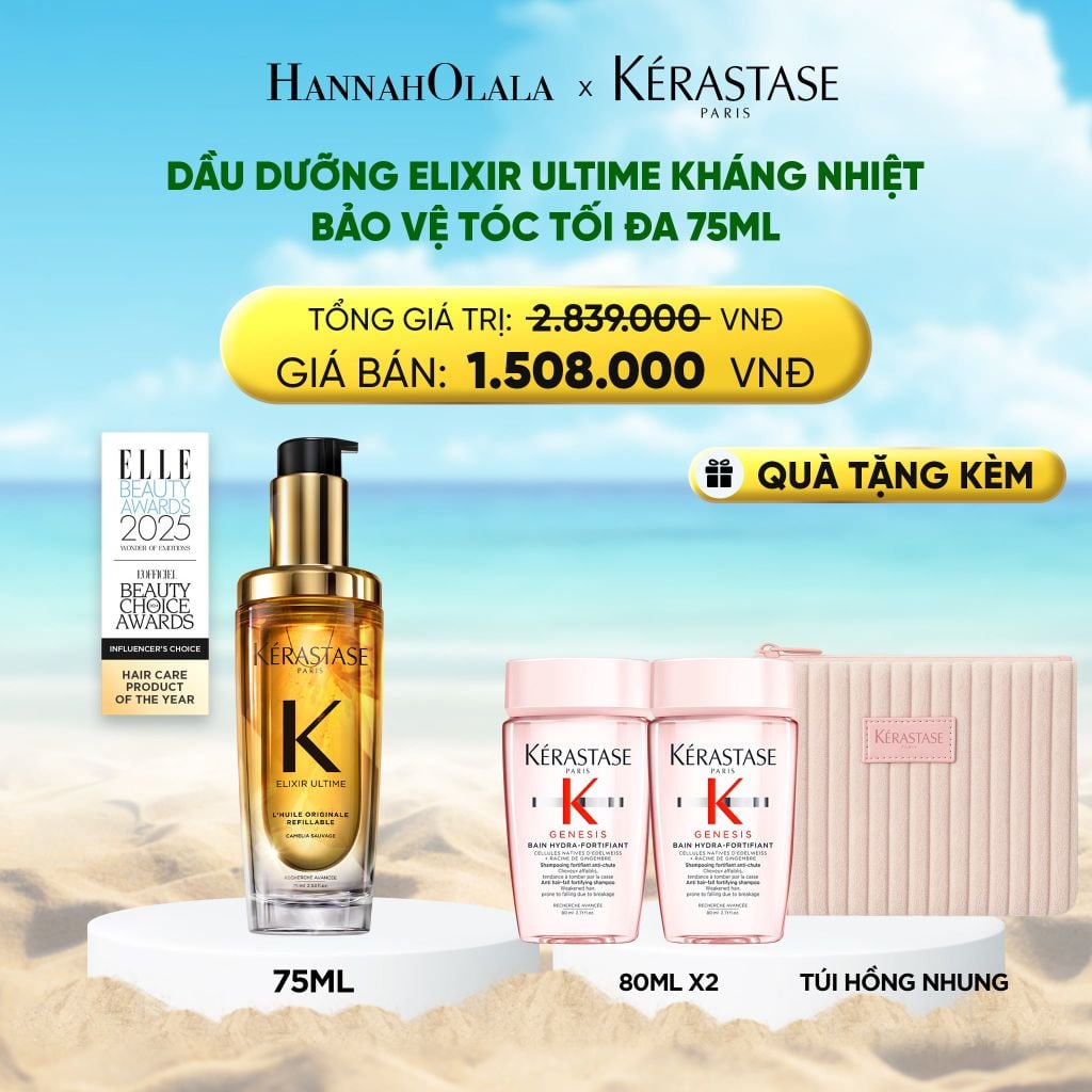  TINH DẦU DƯỠNG TÓC BÁN CHẠY NHẤT THẾ GIỚI ELIXIR ULTIME 75ML 