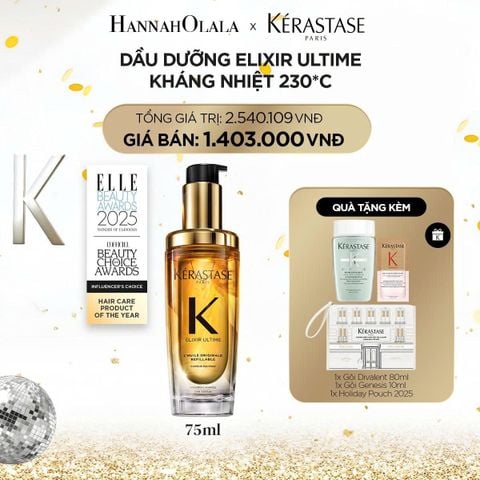  DEAL 3: [FLASH DEAL] TINH DẦU DƯỠNG TÓC BÁN CHẠY NHẤT THẾ GIỚI ELIXIR ULTIME 75ML 
