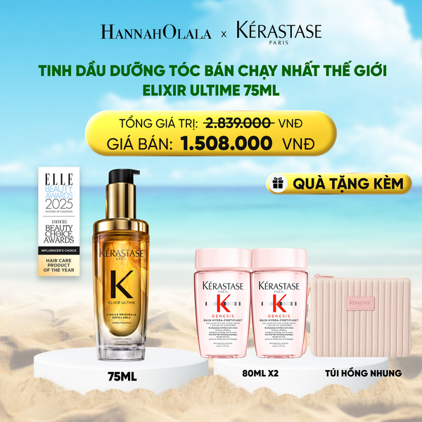  DEAL 2: TINH DẦU DƯỠNG TÓC BÁN CHẠY NHẤT THẾ GIỚI ELIXIR ULTIME 75ML 