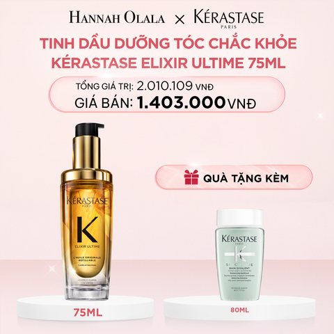  E813_DEAL 3: TINH DẦU DƯỠNG TÓC BÁN CHẠY NHẤT THẾ GIỚI ELIXIR ULTIME 75ML 