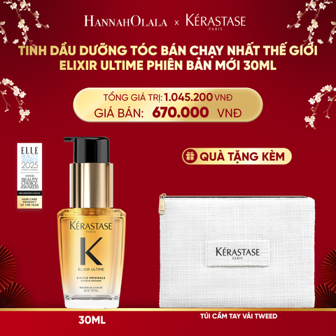  DEAL 5: TINH DẦU DƯỠNG TÓC BÁN CHẠY NHẤT THẾ GIỚI ELIXIR ULTIME PHIÊN BẢN MỚI 30ML 