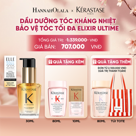  TINH DẦU DƯỠNG TÓC BÁN CHẠY NHẤT THẾ GIỚI ELIXIR ULTIME PHIÊN BẢN MỚI 30ML - A1273 
