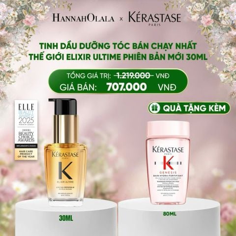  DEAL 5: TINH DẦU DƯỠNG TÓC BÁN CHẠY NHẤT THẾ GIỚI ELIXIR ULTIME PHIÊN BẢN MỚI 30ML 
