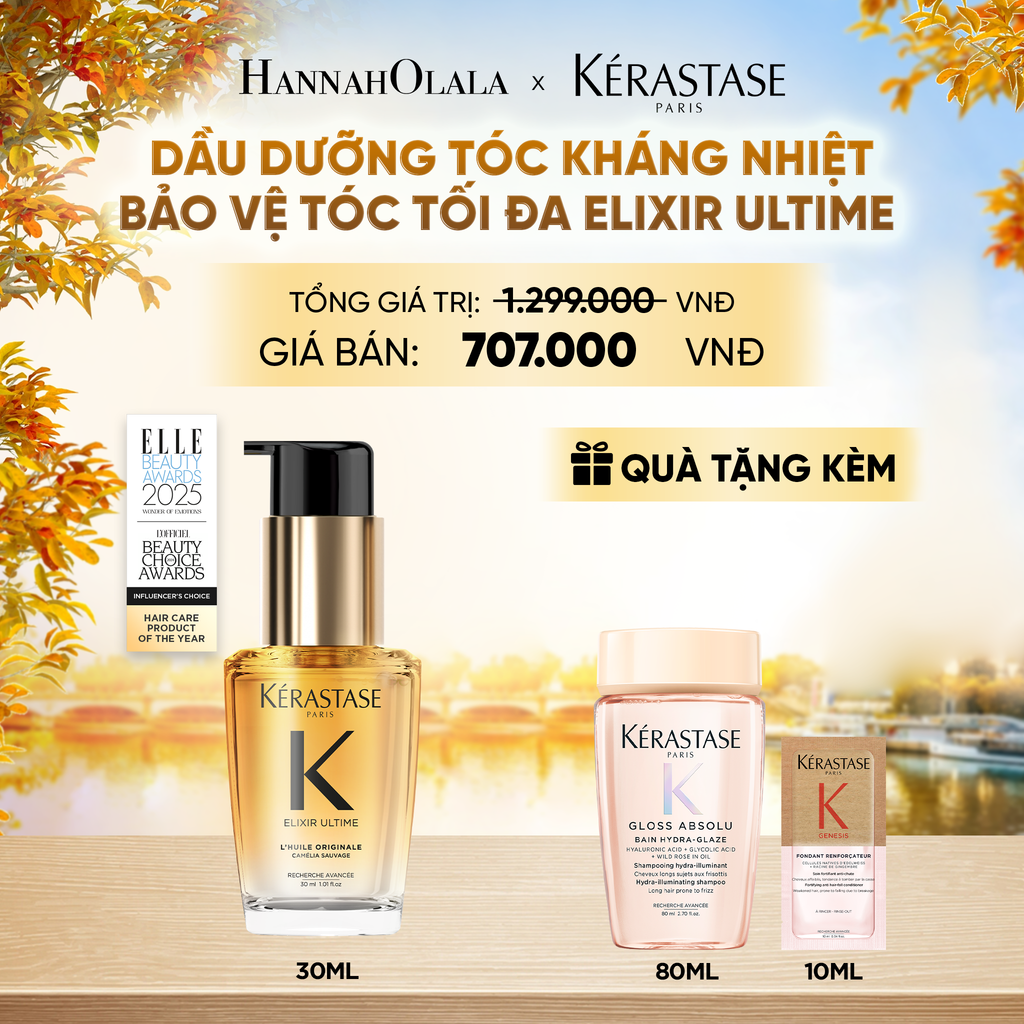  TINH DẦU DƯỠNG TÓC BÁN CHẠY NHẤT THẾ GIỚI ELIXIR ULTIME PHIÊN BẢN MỚI 30ML - E480 
