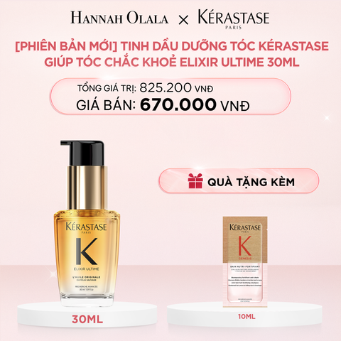  E816_DEAL 6: TINH DẦU DƯỠNG TÓC BÁN CHẠY NHẤT THẾ GIỚI ELIXIR ULTIME PHIÊN BẢN MỚI 30ML 
