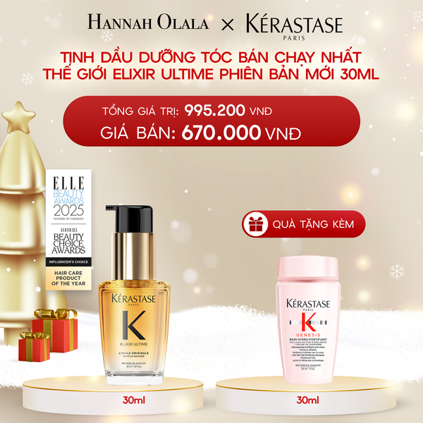  A8_DEAL 5: TINH DẦU DƯỠNG TÓC BÁN CHẠY NHẤT THẾ GIỚI ELIXIR ULTIME PHIÊN BẢN MỚI 30ML 