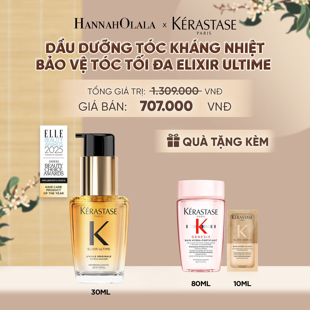  TINH DẦU DƯỠNG TÓC BÁN CHẠY NHẤT THẾ GIỚI ELIXIR ULTIME PHIÊN BẢN MỚI 30ML 