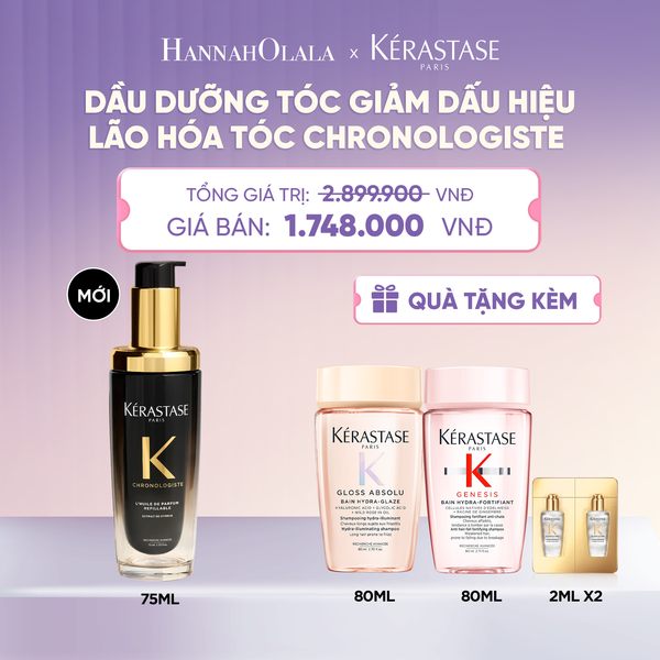  [LẦN ĐẦU RA MẮT] DẦU DƯỠNG TÓC KÉRASTASE CHRONOLOGISTE GIẢM DẤU HIỆU LÃO HÓA TÓC 75ML - L'HUILE DE PARFUM  - L012 