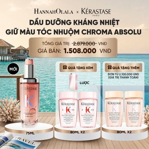  MỚI - DẦU DƯỠNG TÓC CHROMA ABSOLU GIÚP KHÁNG NHIỆT & GIỮ MÀU TÓC NHUỘM 75ML L'HUILE CHROMA ÉCLAT HAIR OIL_ D691 