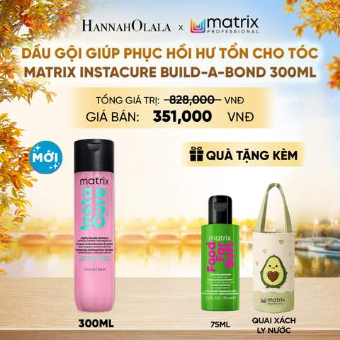  DẦU GỘI CHĂM SÓC PHỤC HỒI TÓC MATRIX INSTACURE BUILD-A-BOND 300ML - E517 