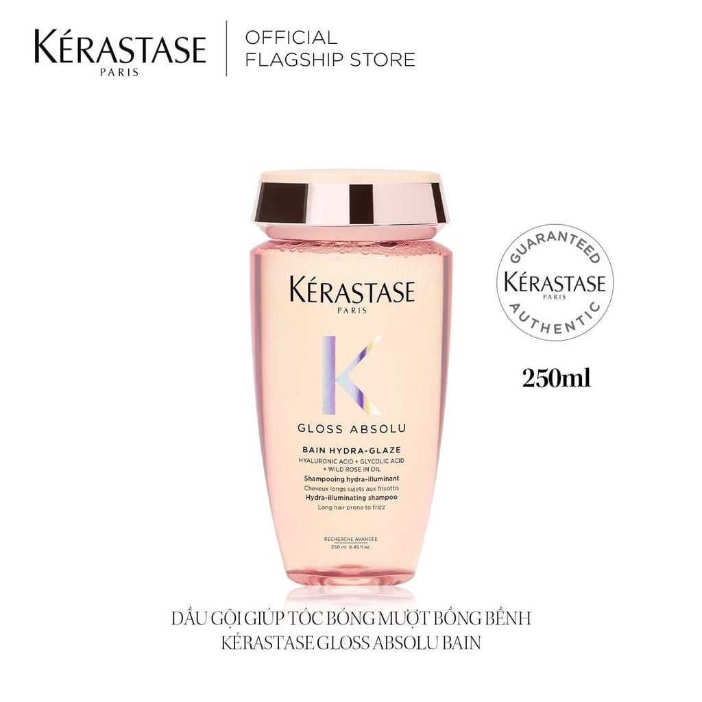  [SẢN PHẨM MỚI] DẦU GỘI GIÚP TÓC BÓNG MƯỢT BỒNG BỀNH KÉRASTASE GLOSS ABSOLU BAIN 250ML - D06 