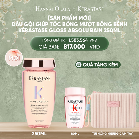  DEAL 10: [SẢN PHẨM MỚI] DẦU GỘI GIÚP TÓC BÓNG MƯỢT BỒNG BỀNH KÉRASTASE GLOSS ABSOLU BAIN 250ML 