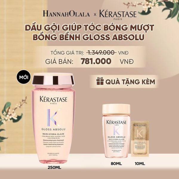  [SẢN PHẨM MỚI] DẦU GỘI GIÚP TÓC BÓNG MƯỢT BỒNG BỀNH KÉRASTASE GLOSS ABSOLU BAIN 250ML - A257 