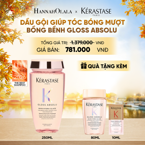  [SẢN PHẨM MỚI] DẦU GỘI GIÚP TÓC BÓNG MƯỢT BỒNG BỀNH KÉRASTASE GLOSS ABSOLU BAIN 250ML - E484 