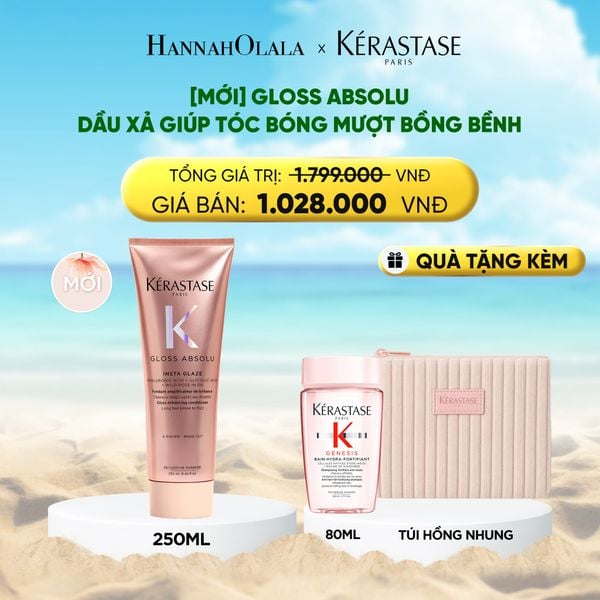  [SẢN PHẨM MỚI] DẦU XẢ GIÚP TÓC BÓNG MƯỢT BỒNG BỀNH KÉRASTASE GLOSS ABSOLU FONDANT 250ML 