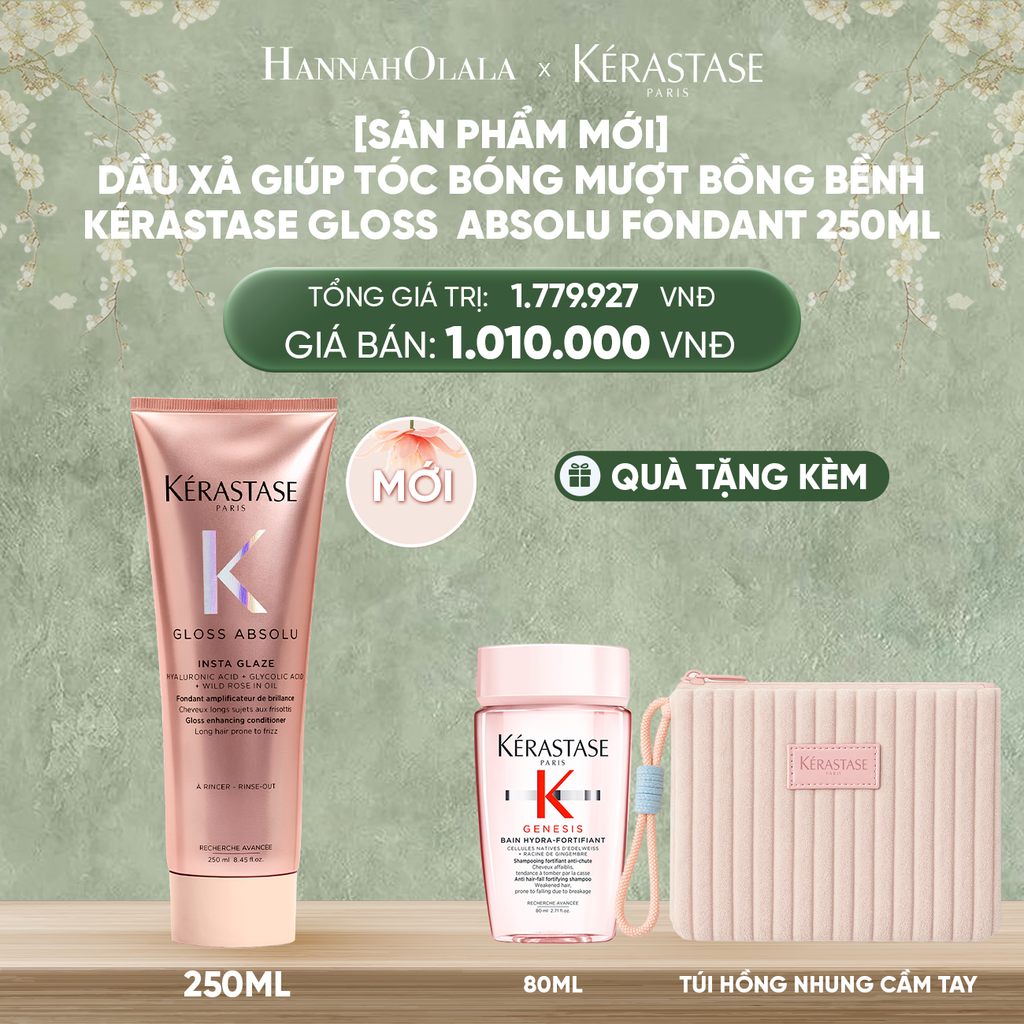 DEAL 11: [SẢN PHẨM MỚI] DẦU XẢ GIÚP TÓC BÓNG MƯỢT BỒNG BỀNH KÉRASTASE GLOSS ABSOLU FONDANT 250ML 