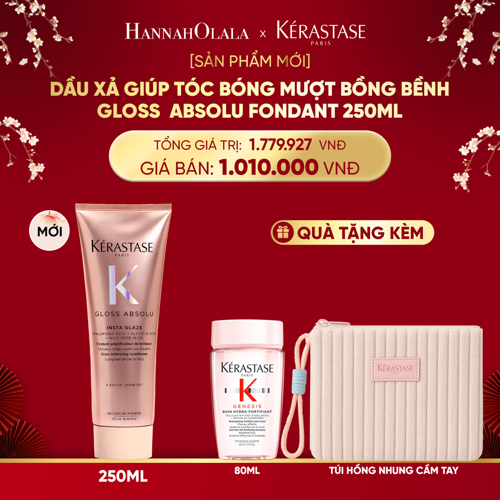  DEAL 11: [SẢN PHẨM MỚI] DẦU XẢ GIÚP TÓC BÓNG MƯỢT BỒNG BỀNH KÉRASTASE GLOSS ABSOLU FONDANT 250ML 