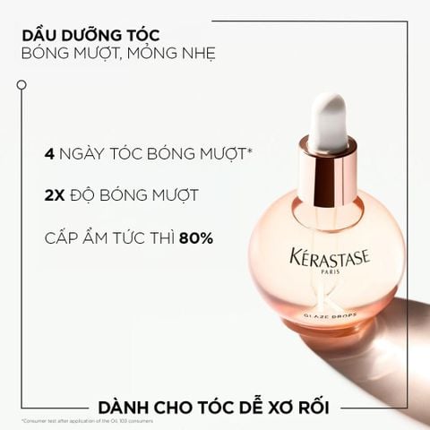  DẦU DƯỠNG NƯỚC HOA GIÚP TÓC BÓNG MƯỢT BỒNG BỀNH KÉRASTASE ABSOLU GLAZE DROP 45ML - D05 