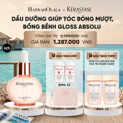  DẦU DƯỠNG NƯỚC HOA GIÚP TÓC BÓNG MƯỢT BỒNG BỀNH KÉRASTASE ABSOLU GLAZE DROP 45ML 