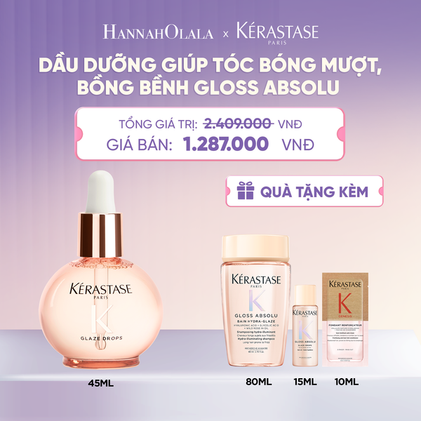  DẦU DƯỠNG NƯỚC HOA GIÚP TÓC BÓNG MƯỢT BỒNG BỀNH KÉRASTASE ABSOLU GLAZE DROP 45ML  - L005 