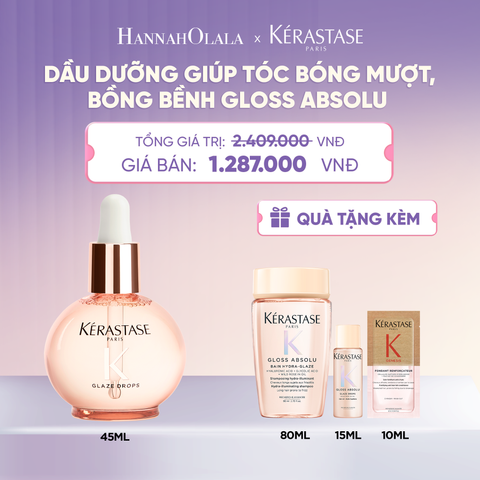  DẦU DƯỠNG NƯỚC HOA GIÚP TÓC BÓNG MƯỢT BỒNG BỀNH KÉRASTASE ABSOLU GLAZE DROP 45ML  - L005 