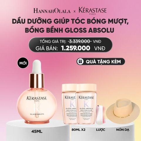  DẦU DƯỠNG NƯỚC HOA GIÚP TÓC BÓNG MƯỢT BỒNG BỀNH KÉRASTASE ABSOLU GLAZE DROP 45ML_A1353 