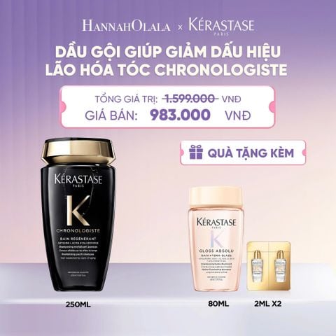  [LẦN ĐẦU RA MẮT] DẦU GỘI KÉRASTASE CHRONOLOGISTE GIÚP GIẢM DẤU HIỆU LÃO HÓA TÓC - BAIN RÉGÉNÉRANT 250ML - L073 