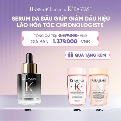  [LẦN ĐẦU RA MẮT] SERUM DA ĐẦU KÉRASTASE CHRONOLOGISTE GIÚP GIẢM DẤU HIỆU LÃO HÓA TÓC - DÀNH CHO DA ĐẦU - LONGEVITY POTION 30ML - L072 