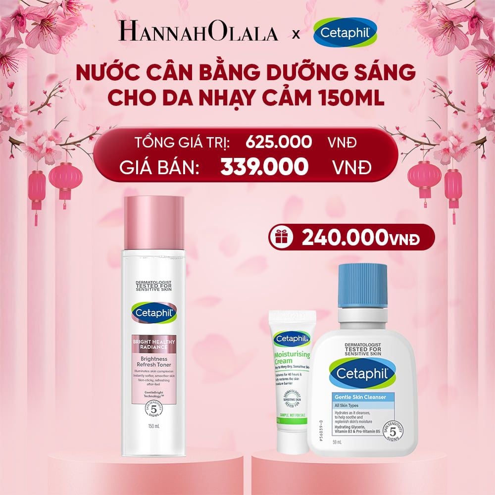  DEAL 6: NƯỚC CÂN BẰNG LÀM SÁNG DỊU LÀNH CHO DA NHẠY CẢM CETAPHIL BRIGHT HEALTHY RADIANCE TONER 150ML 