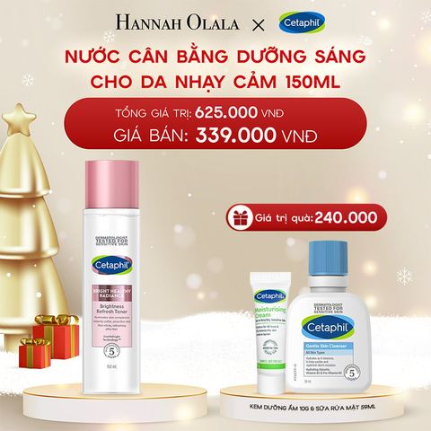  DEAL 6: NƯỚC CÂN BẰNG LÀM SÁNG DỊU LÀNH CHO DA NHẠY CẢM CETAPHIL BRIGHT HEALTHY RADIANCE TONER 150ML 