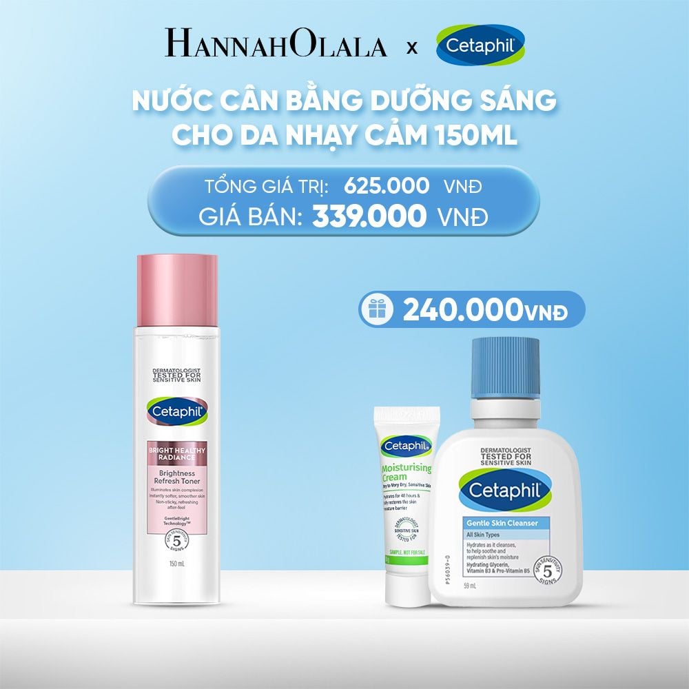  DEAL 6: NƯỚC CÂN BẰNG LÀM SÁNG DỊU LÀNH CHO DA NHẠY CẢM CETAPHIL BRIGHT HEALTHY RADIANCE TONER 150ML 