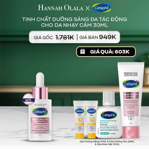  A32_DEAL 15: TINH CHẤT LÀM SÁNG DỊU LÀNH CHO DA NHẠY CẢM CETAPHIL BRIGHT HEALTHY RADIANCE SERUM 30ML 
