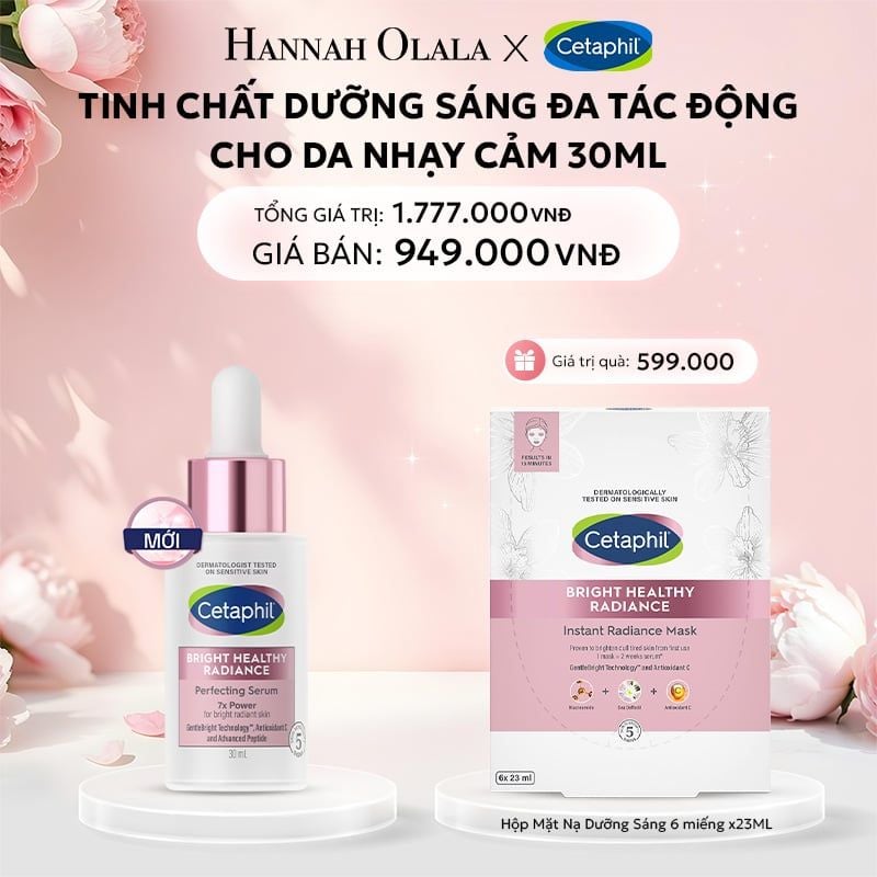  E414: DEAL 15: TINH CHẤT LÀM SÁNG DỊU LÀNH CHO DA NHẠY CẢM CETAPHIL BRIGHT HEALTHY RADIANCE SERUM 30ML 