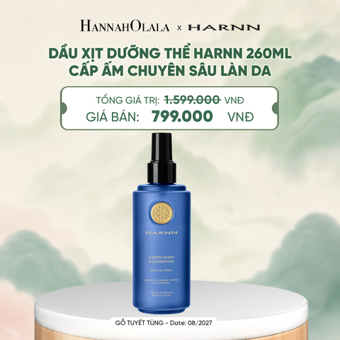  [SALE CẬN DATE] DẦU XỊT DƯỠNG THỂ HARNN 260ML - CẤP ẤM CHUYÊN SÂU LÀN DA - A4093 
