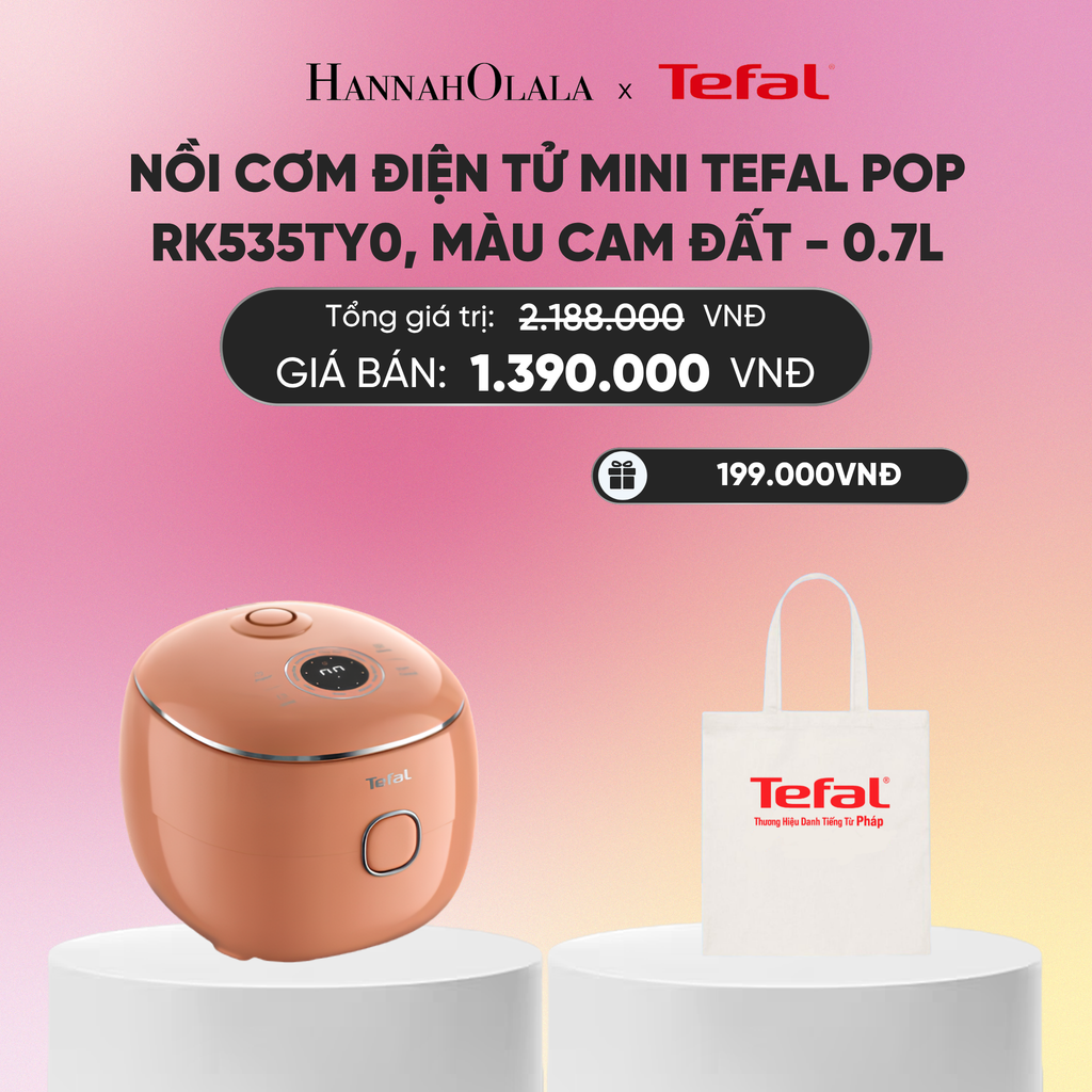  NỒI CƠM ĐIỆN TỬ MINI TEFAL POP - 0.7L_A386 
