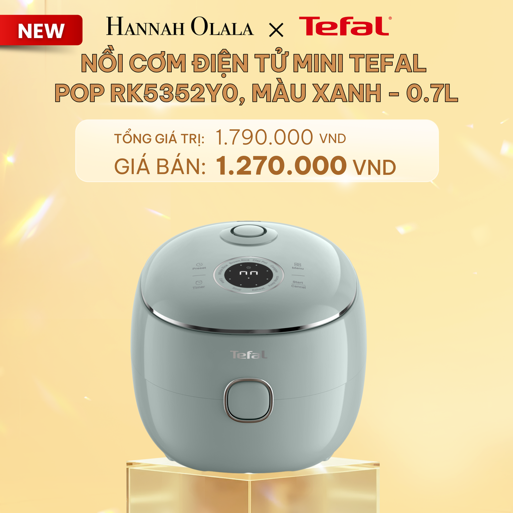  C453_DEAL 17: NỒI CƠM ĐIỆN TỬ MINI TEFAL POP - 0.7L 