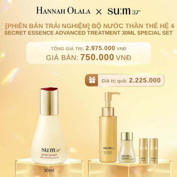  C640_DEAL 34: [PHIÊN BẢN TRẢI NGHIỆM] BỘ NƯỚC THẦN THẾ HỆ 4 SU:M37º SECRET ESSENCE ADVANCED TREATMENT 30ML SPECIAL SET 