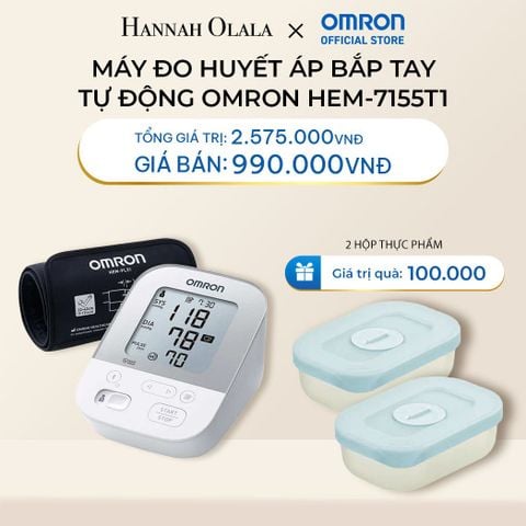  DEAL 2: MÁY ĐO HUYẾT ÁP BẮP TAY TỰ ĐỘNG OMRON HEM-7155T1 