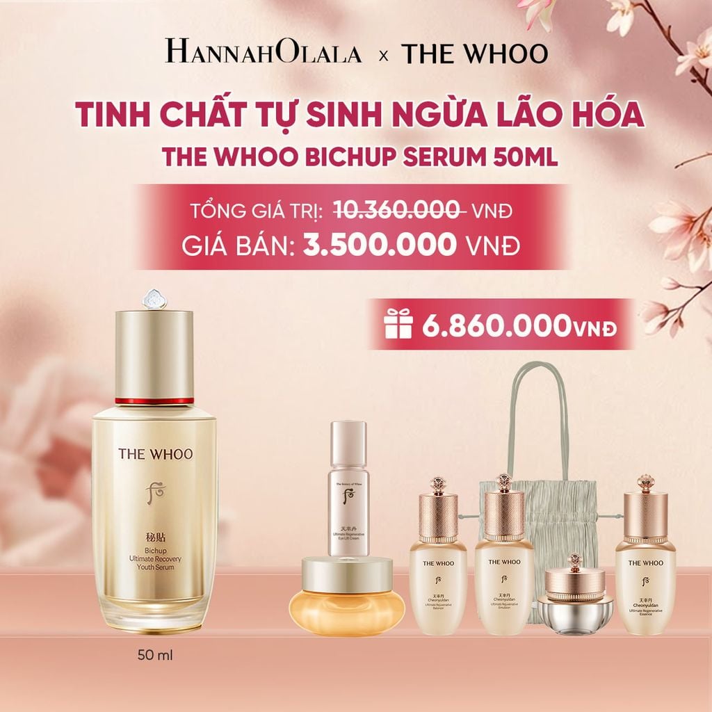  TINH CHẤT TỰ SINH NGỪA LÃO HÓA THẾ HỆ THỨ 4 THE WHOO BICHUP ULTIMATE RECOVERY YOUTH SERUM 50ML - A157 