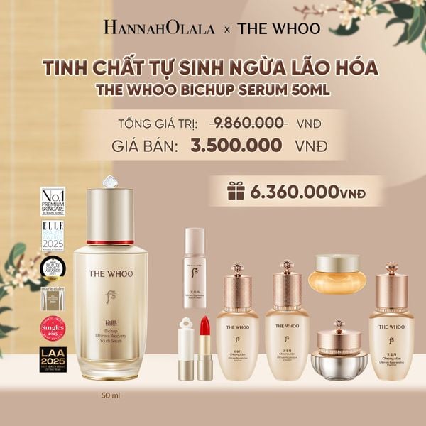  TINH CHẤT TỰ SINH NGỪA LÃO HÓA THẾ HỆ THỨ 4 THE WHOO BICHUP ULTIMATE RECOVERY YOUTH SERUM 50ML - A95 