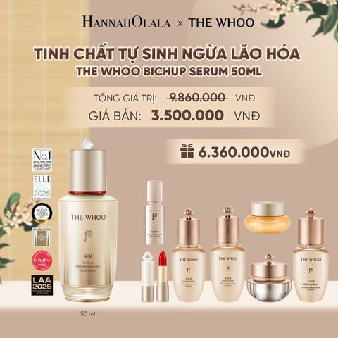  TINH CHẤT TỰ SINH NGỪA LÃO HÓA THẾ HỆ THỨ 4 THE WHOO BICHUP ULTIMATE RECOVERY YOUTH SERUM 50ML - A95 