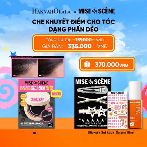  MỚI - PHẤN DẺO CHE KHUYẾT ĐIỂM CHO TÓC MISE EN SCÈNE HELLO JELLY PANGPANG CHE PHỦ PHẦN CHÂN TÓC THƯA TÓC BỊ HÓI 8G 