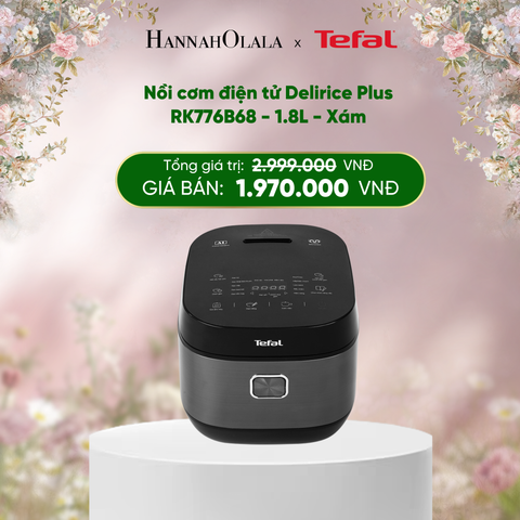  E274_DEAL 26: NỒI CƠM ĐIỆN TỬ DELIRICE PLUS RK776B68 - 1.8L - XÁM 