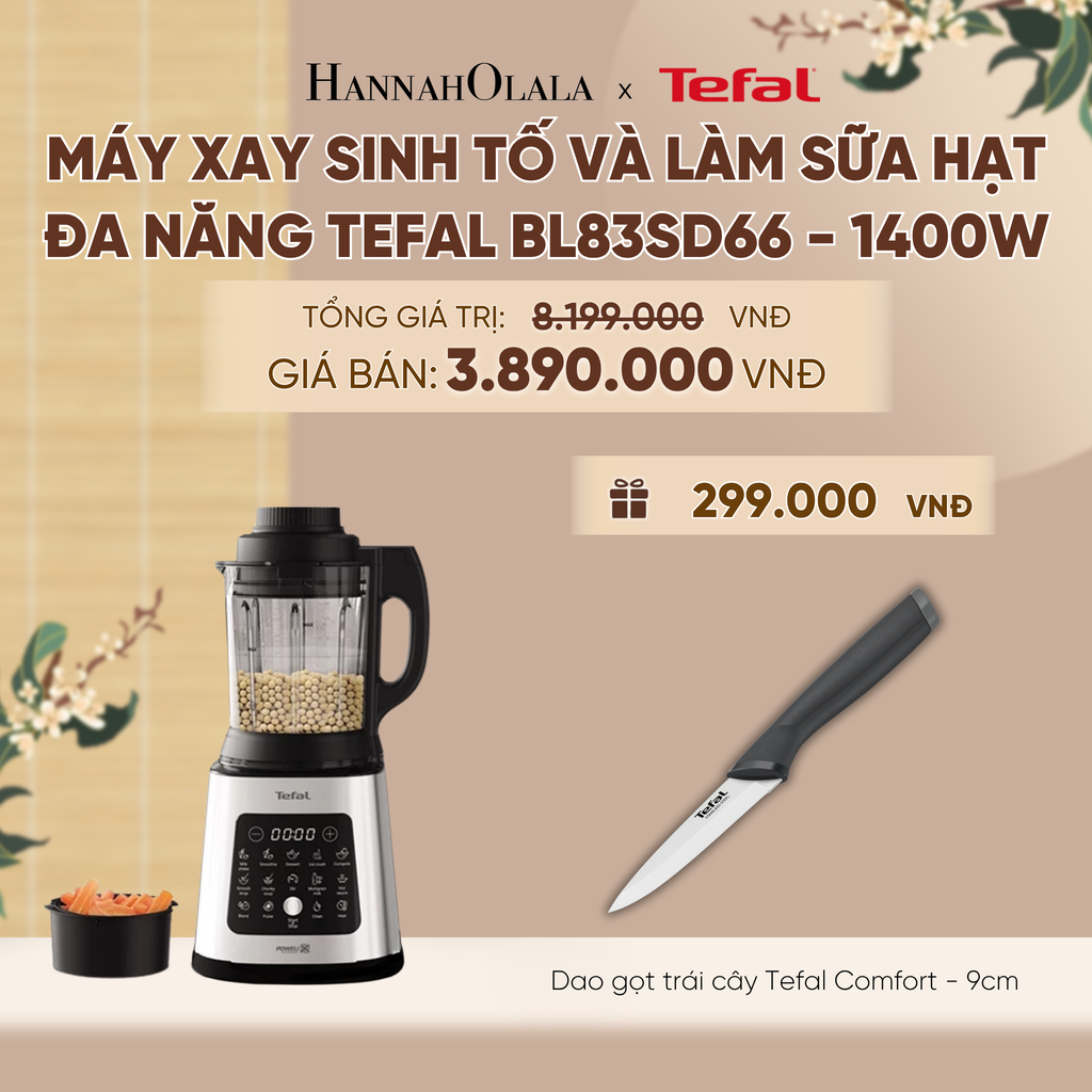  MÁY XAY SINH TỐ VÀ LÀM SỮA HẠT ĐA NĂNG TEFAL BL83SD66 - 1400W - A640 
