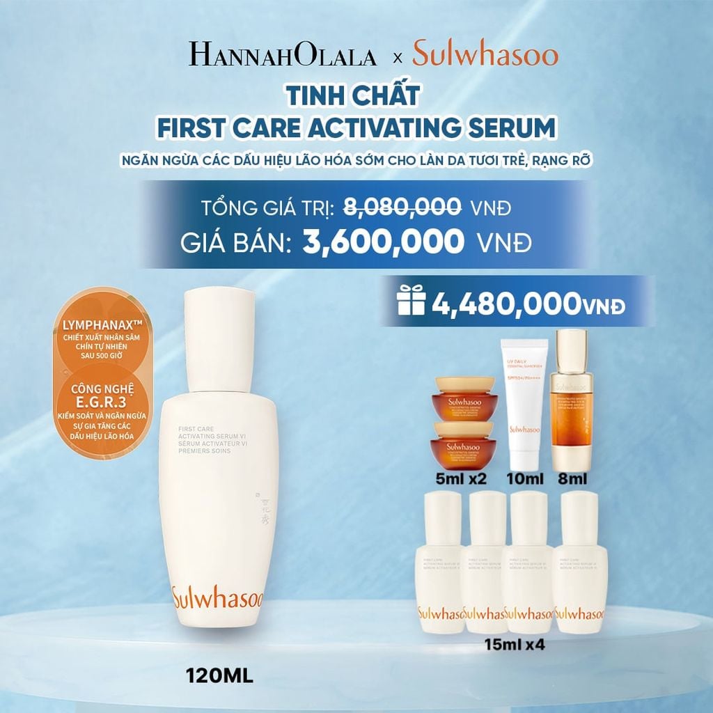  TINH CHẤT FIRST CARE TĂNG CƯỜNG HÀNG RÀO BẢO VỆ DA 120ML 