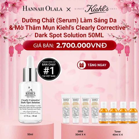  DEAL 1: DƯỠNG CHẤT (SERUM) VITAMIN C GIÚP DA TRÔNG CĂNG BÓNG SAU 7 NGÀY KIEHL'S CLEARLY CORRECTIVE™ DARK SPOT SOLUTION 50ML 