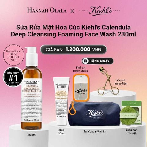  SỮA RỬA MẶT HOA CÚC KIEHL'S CALENDULA DEEP CLEANSING FOAMING FACE WASH 230ML_A1337 